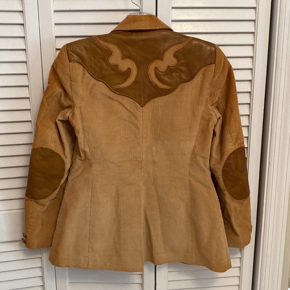 Vintage Ms. Pioneer Corduroy and Leather Jacket. - Picture 3 of 11